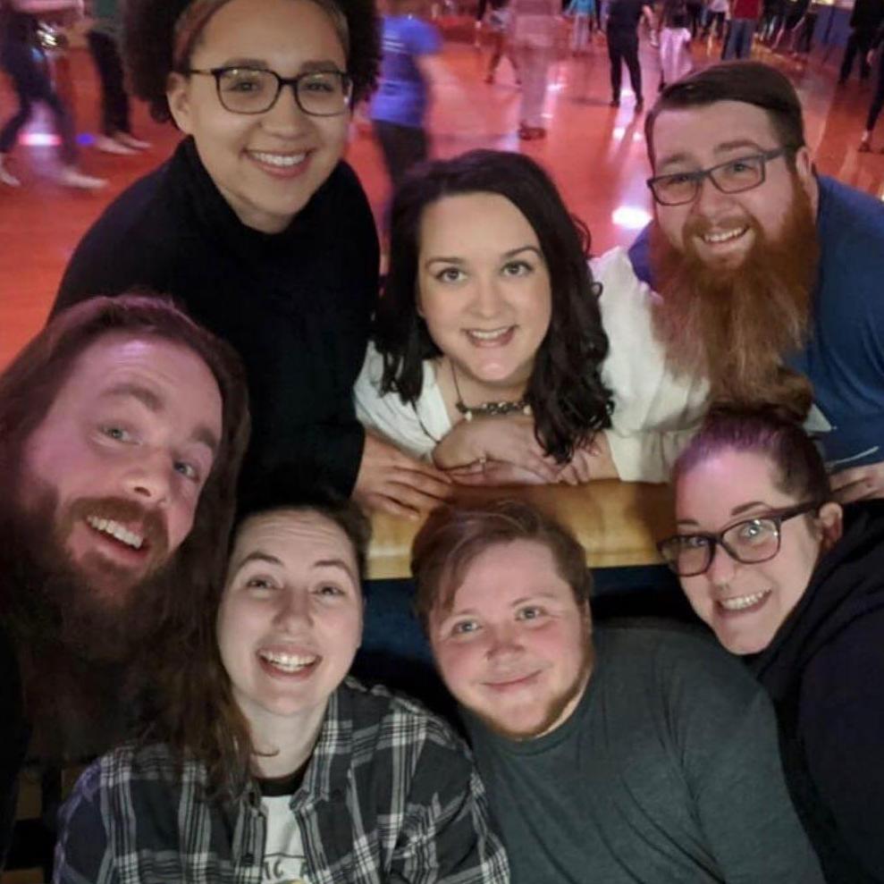 Night out at Oaks Park skating with some of our friends