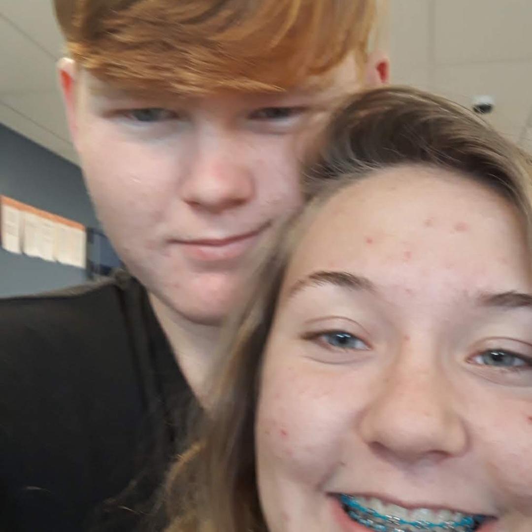 High school selfie from auto class