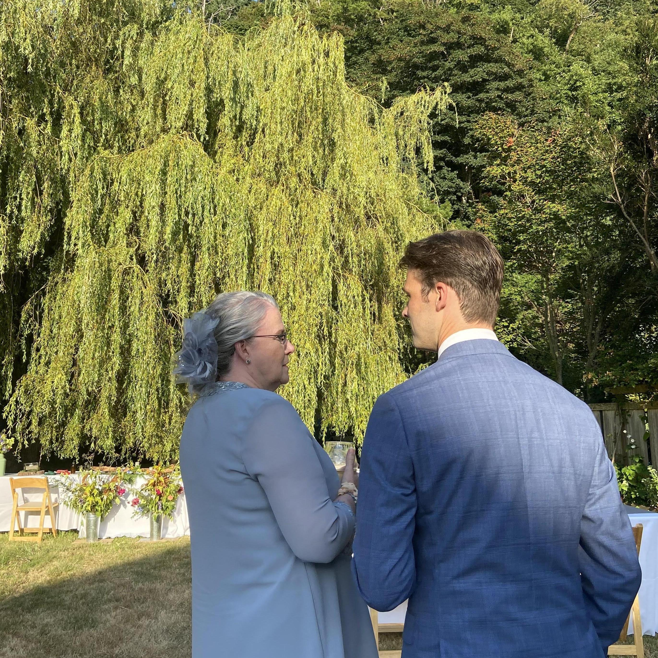 The groom and his mother