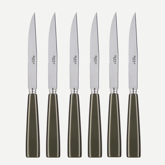 Icône, Olive - Set of 6 steak knives