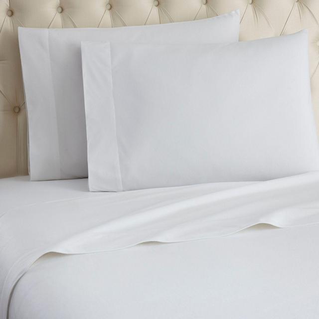 Micro Flannel® Solid King Sheet Set in White