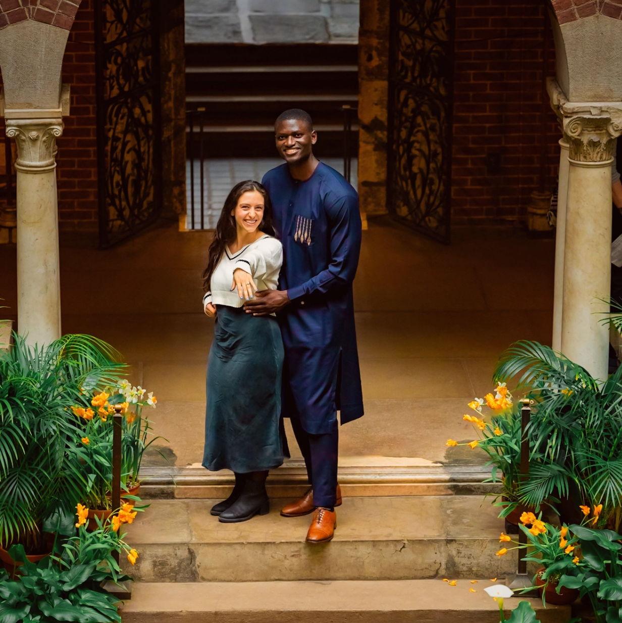 April 2024 - engagement at Isabella Stewart Gardner