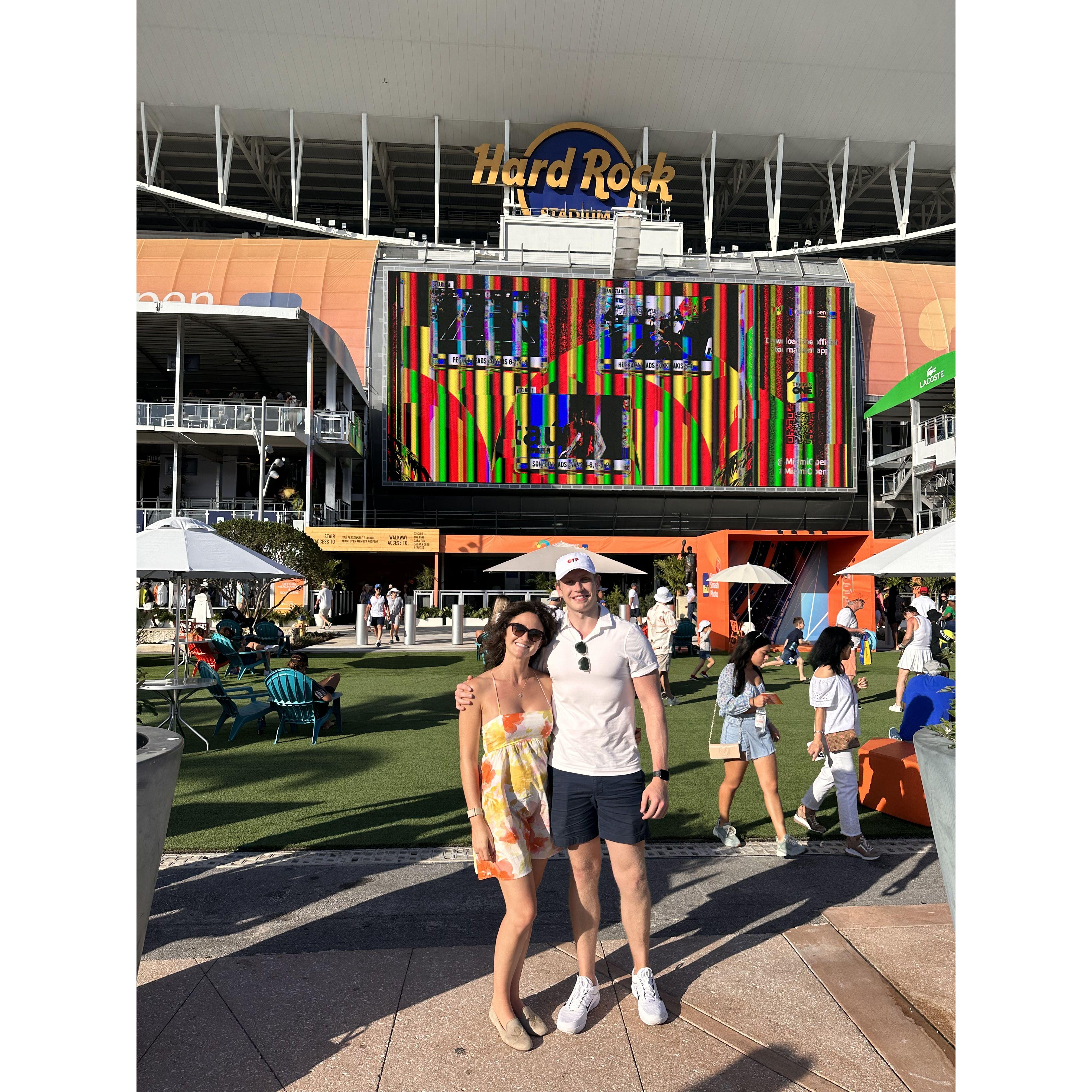 Our first Miami Open together