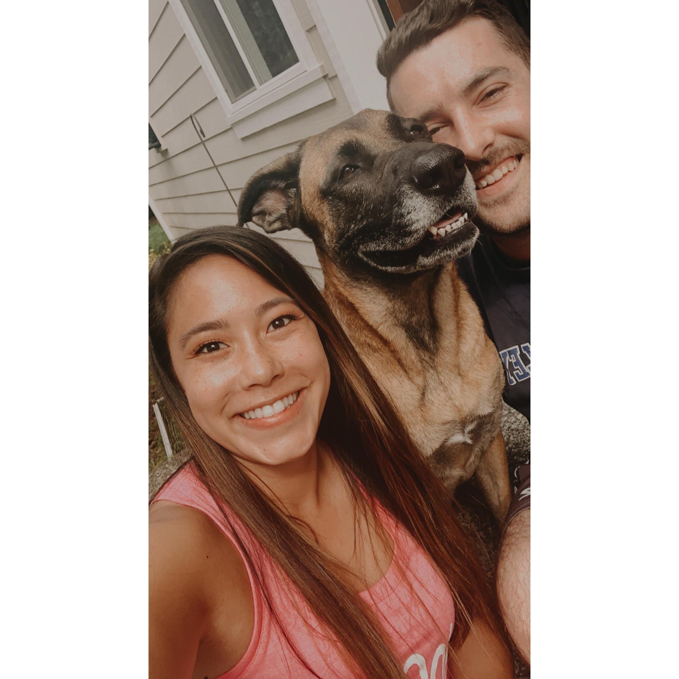 Renting our first home together in Sammamish, Feb 2020