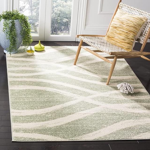 Safavieh Adirondack Collection ADR125X Sage and Cream Modern Area Rug (8' x 10')