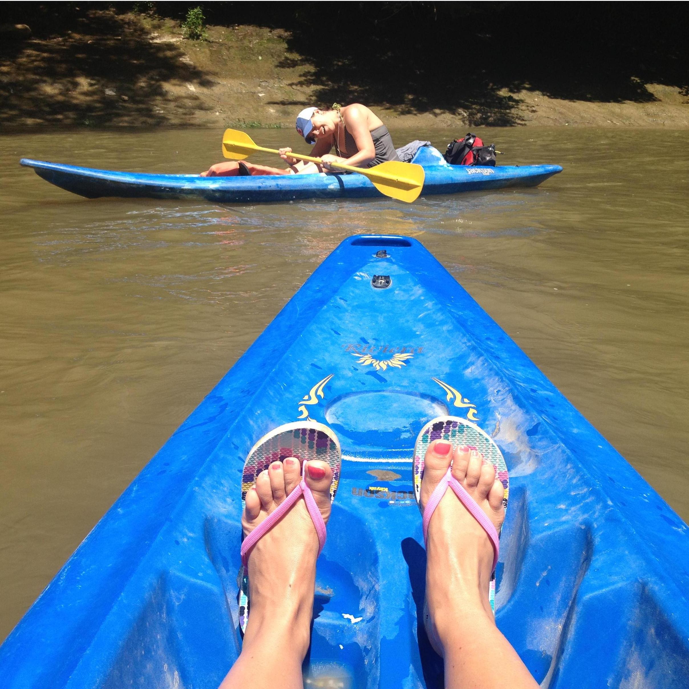 Kayaking on Sugar Creek