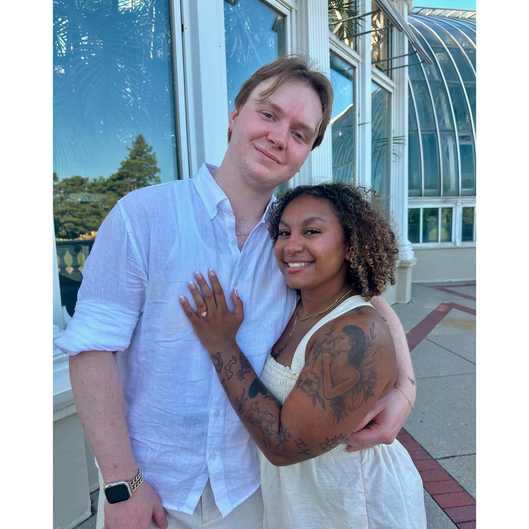 We got engaged maybe 30 minutes before this picture!
