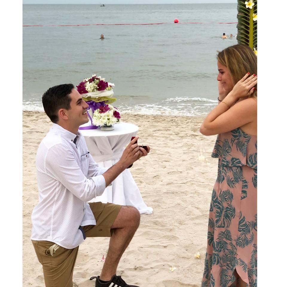 Nina cries profusely (happy tears, of course) in Thailand, July 2018