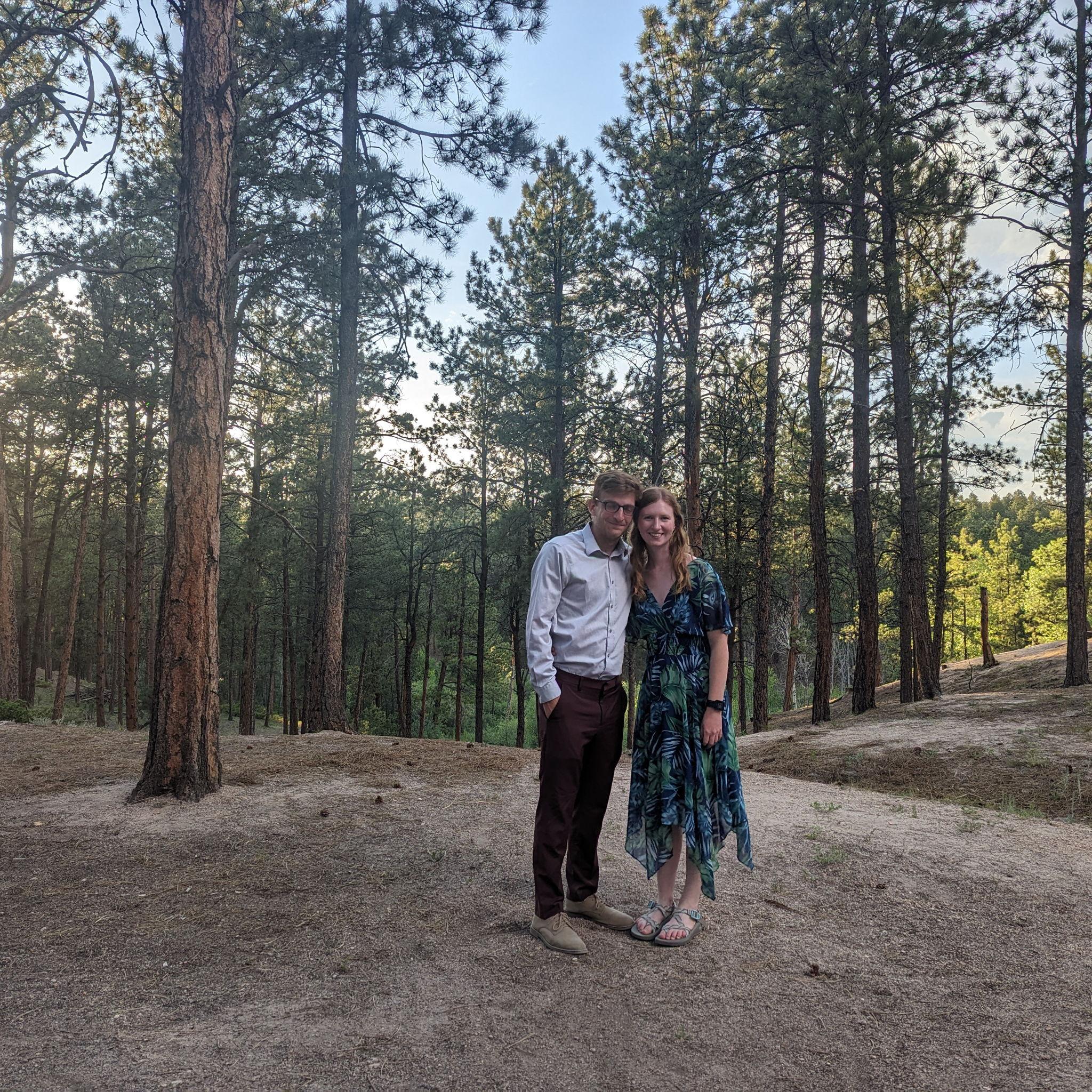 At the wedding of our friends Caroline and Robert