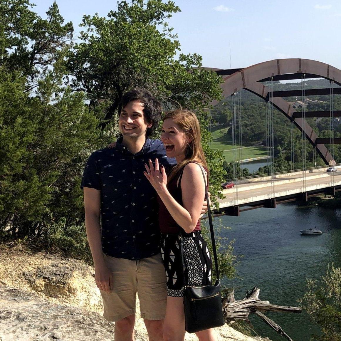 September 2021, Austin, TX: SO excited to be engaged! :)