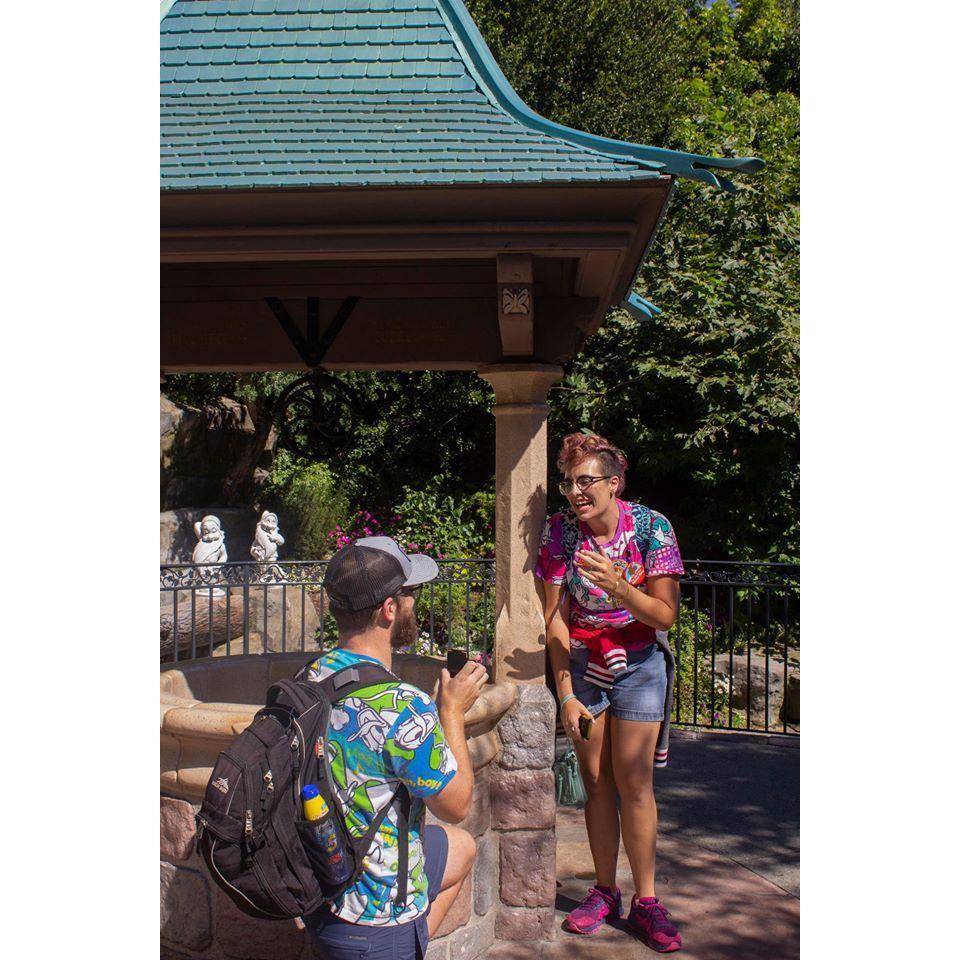 When John proposed to me in front of Snow White's wishing well