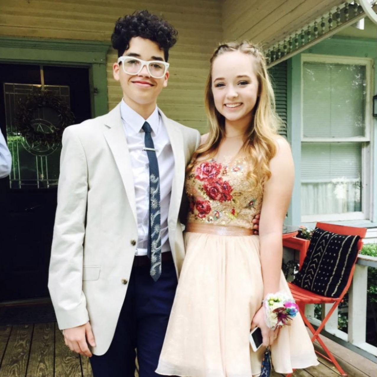 Freshman year - first school dance together!