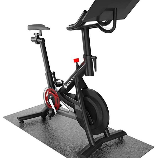Cycleclub Bike Mat Compatible with Peloton Bike & Treadmill, 6mm Thick, Under Exercise Bike Trainer Mat Pad for Stationary Indoor Spin Bike,Hardwood Floor Carpet, Compatible with Wahoo kickr