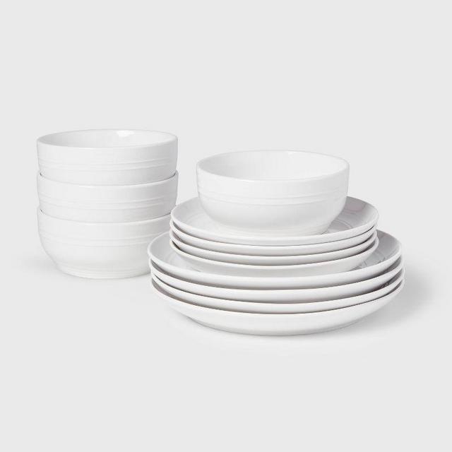 12pc Stoneware Westfield Dinnerware Set - Threshold™