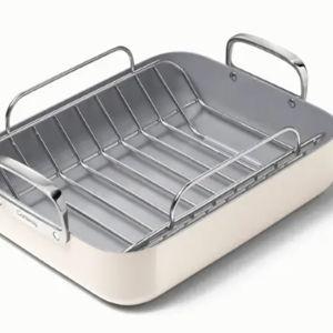 Caraway Roasting Pan With Rack (Cream/Stainless)
