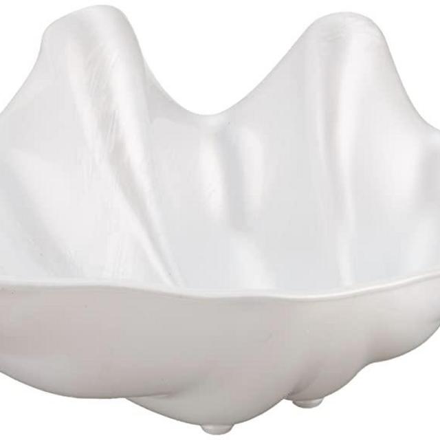 Winco PSBW-1W Shell Bowls, 22 Ounce, Pearl
