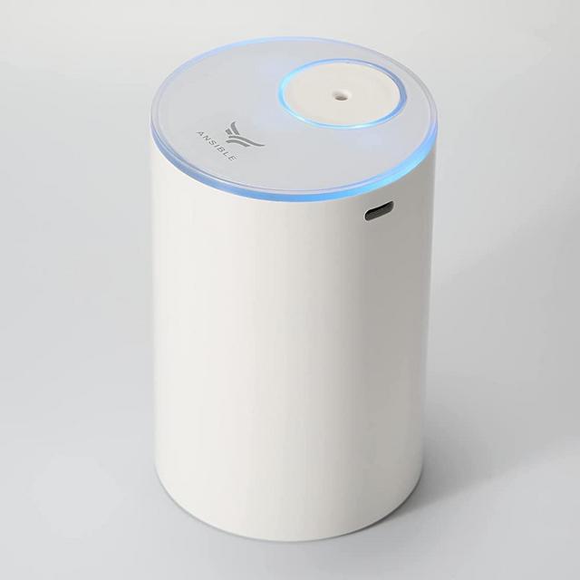 ANSIBLE Diffusers for Essential Oils Large Room, Waterless Diffuser, Battery Operated Cordless Nebulizer, Fits 600 Square Feet, White