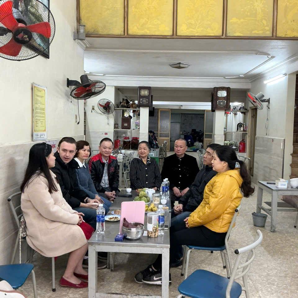 Giang's family video calls with Warner's family to discuss the engagement in March 2025