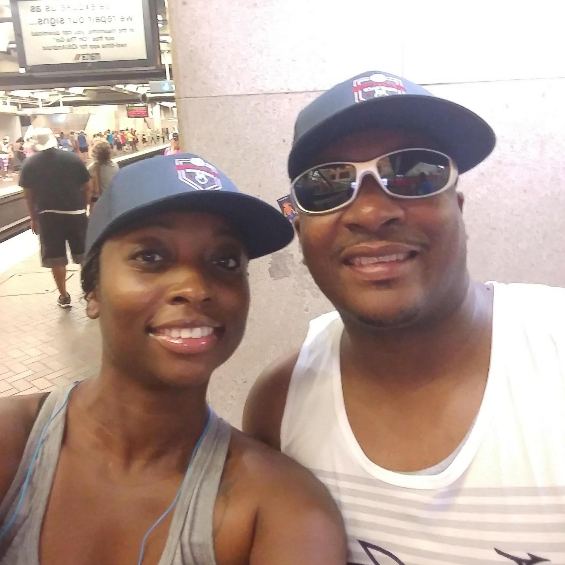 Our first Peachtree Road Race run together.