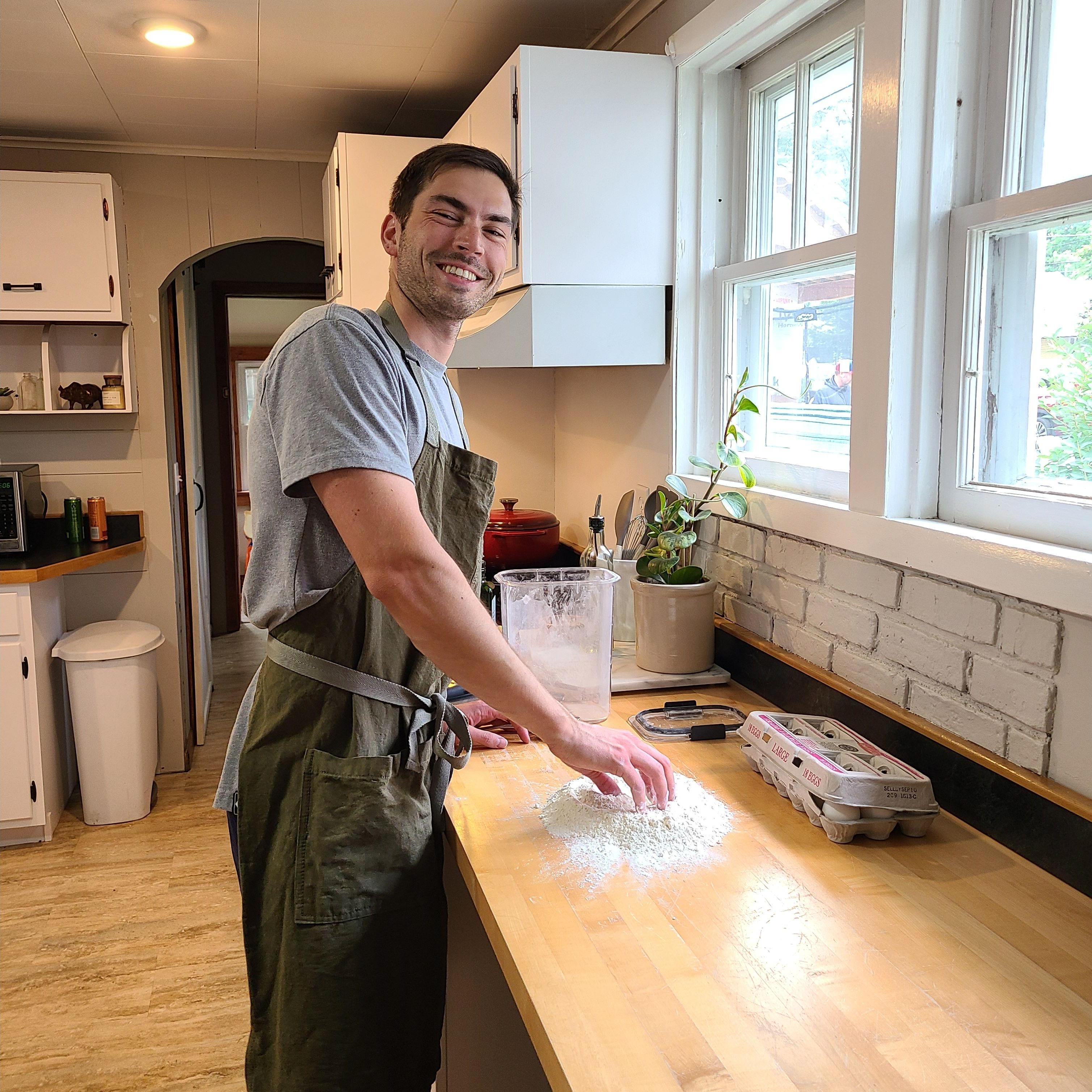 The first meal Danny ever made Dani was pasta--from scratch!
