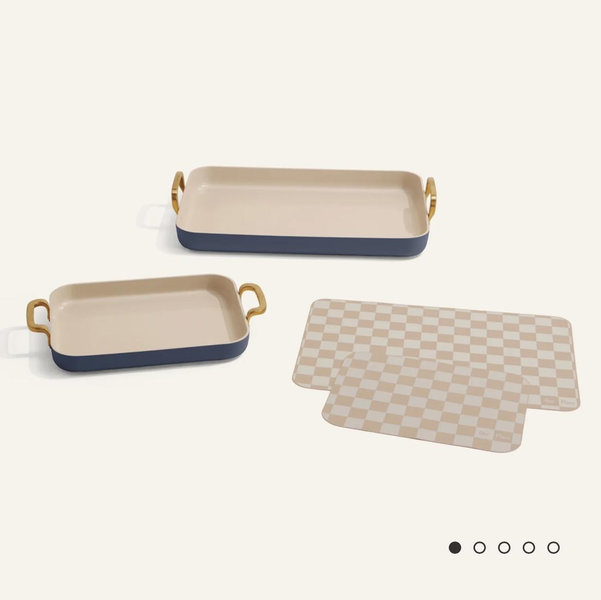 Essentials Griddle Pan Set in Blue Salt