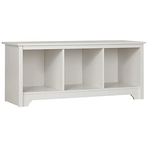 South Shore Entryway Cubby Storage Bench, Pure White