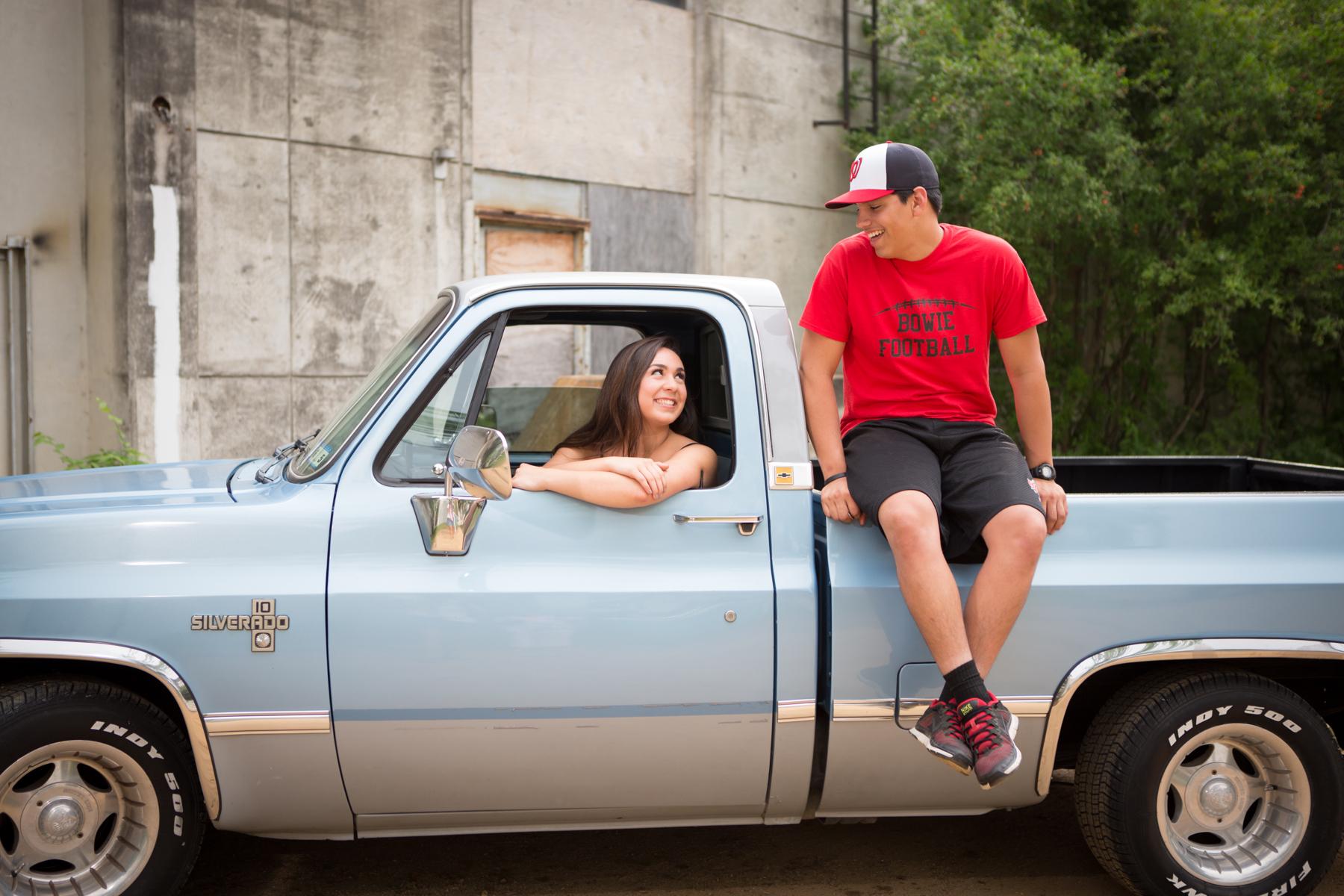 Senior photos. Thank you to Cruz’s tío, Kike Rocha, for the baby blue truck!
2015