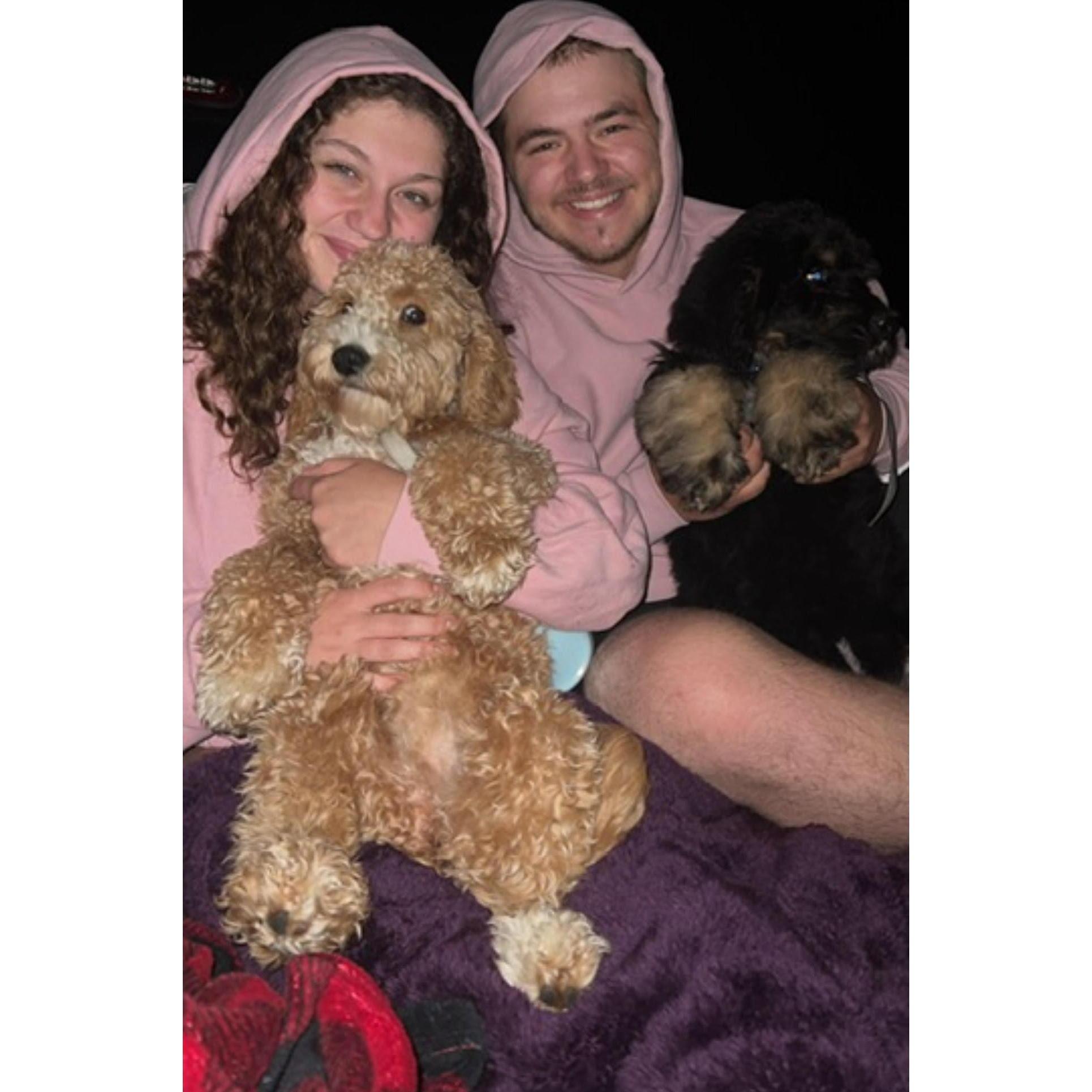 We decided to take a trip to Michigan to celebrate my little sister turning 16! We went to a drive in movie theater, and brought the "kiddos" aka the dogs!! They were surprisingly so good!