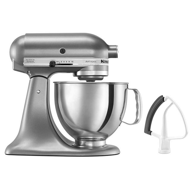 KitchenAid KSM150FECU Artisan Bundle Stand Mixers, 5 quart, Contour Silver