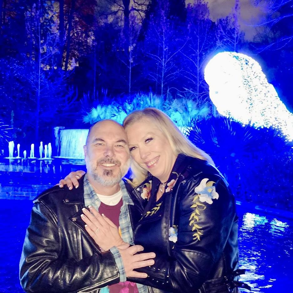 Atlanta Botanical Gardens  December 18, 2024. Scott had just proposed to me❣️