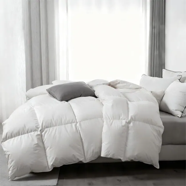 Dream Boat Feather Down Comforter Soft Egyptian Cotton Cover All Season Duvet Insert California King