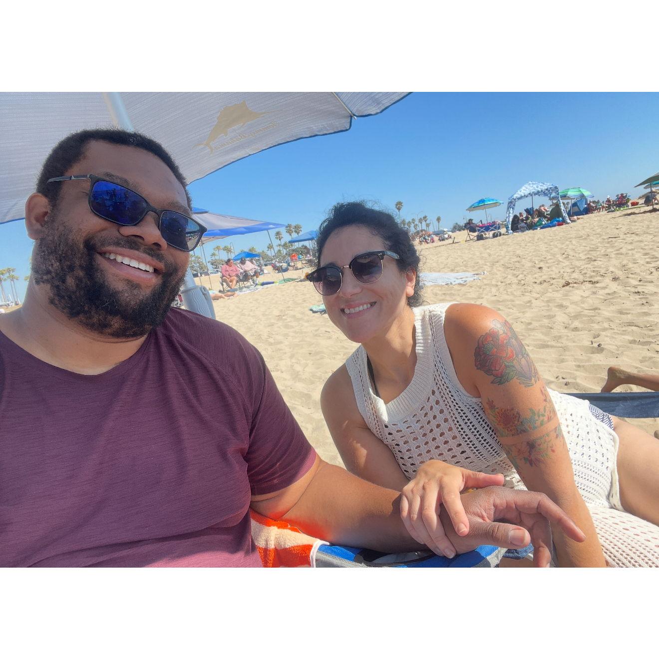 Family trip to Ventura Beach.