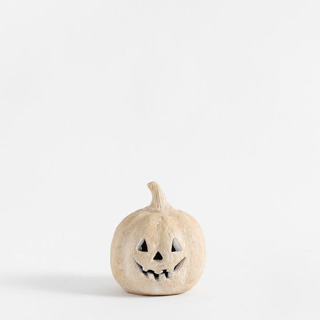 Terracotta Jack O Lanterns, Tiny Pumpkin, Artisan