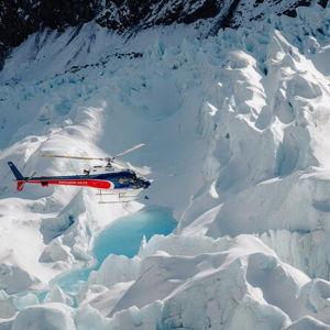 New Zealand Honeymoon - Helicopter ride over glaciers
