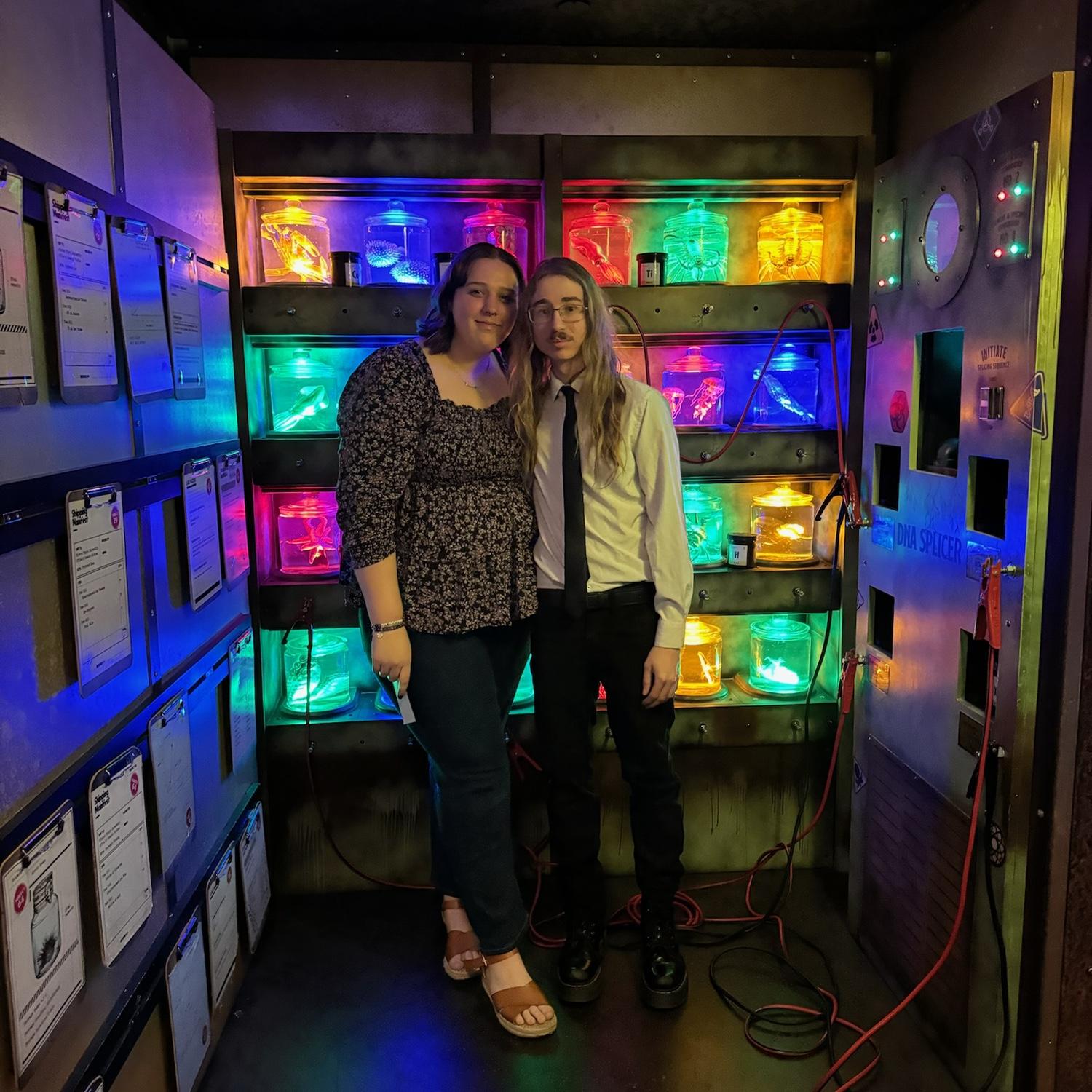 Their first escape room together! Victoria solved most of the puzzles.