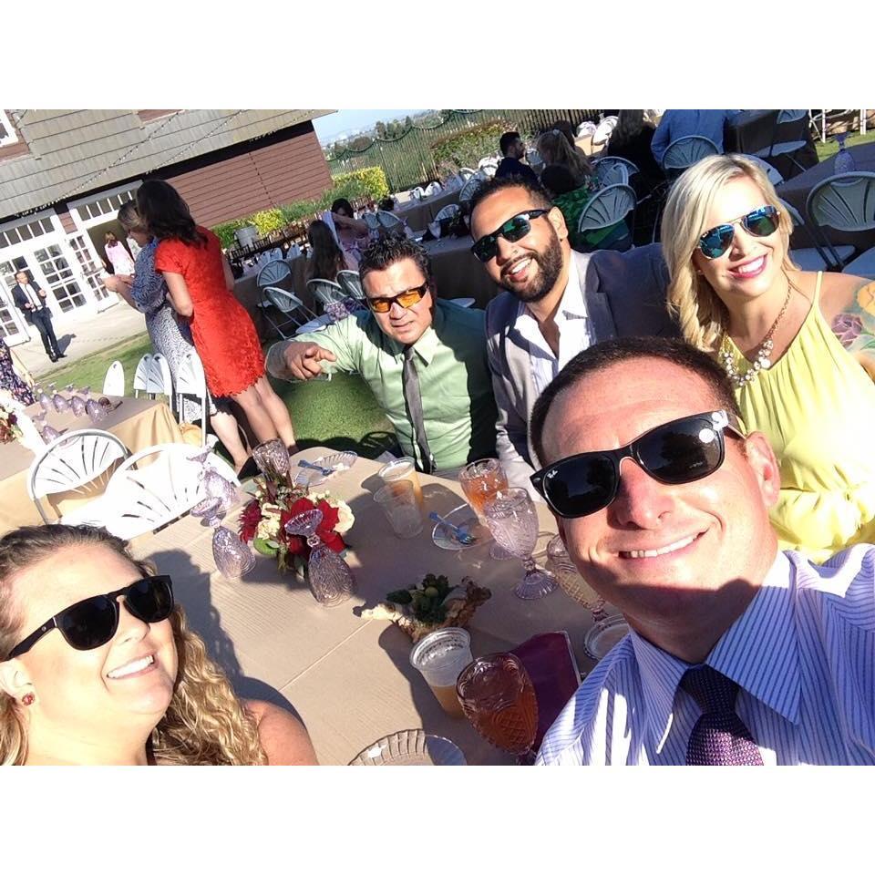Paul, Raissa, Greg and his wife Alex at a Summer Wedding in California !