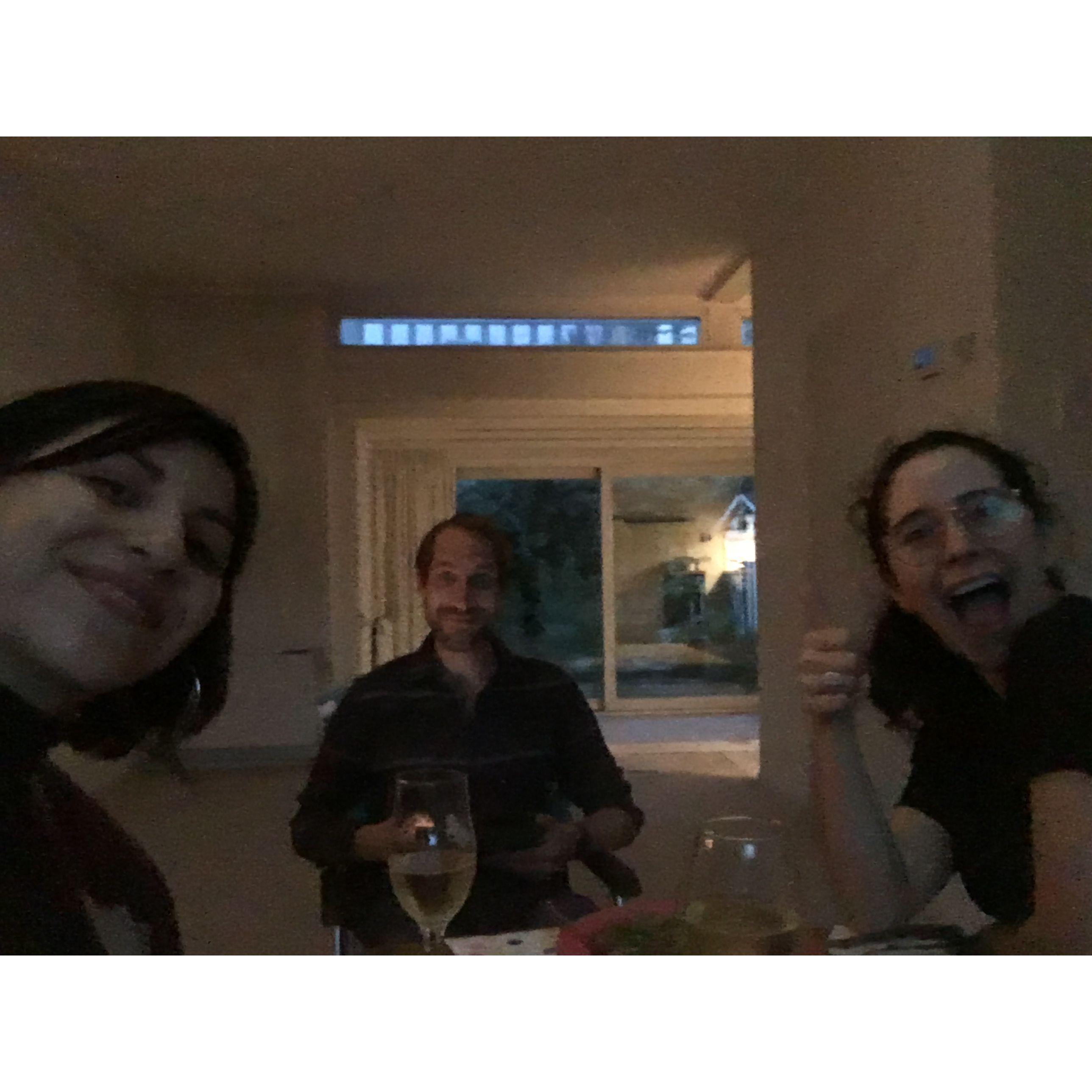 First guest and dinner in our official home