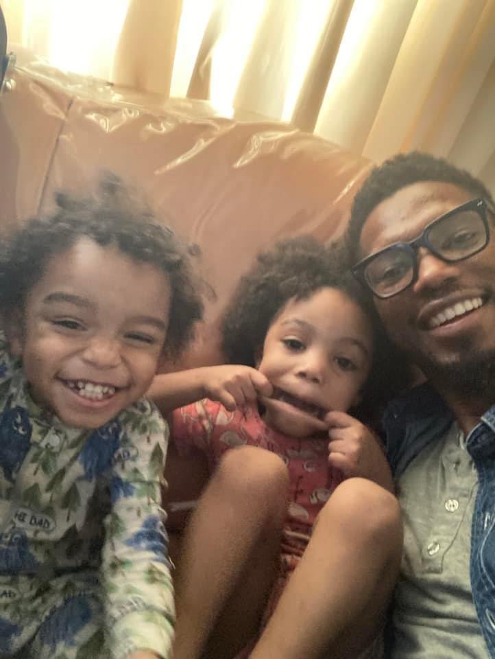 The kids and their Godmother Daköta Jackson.