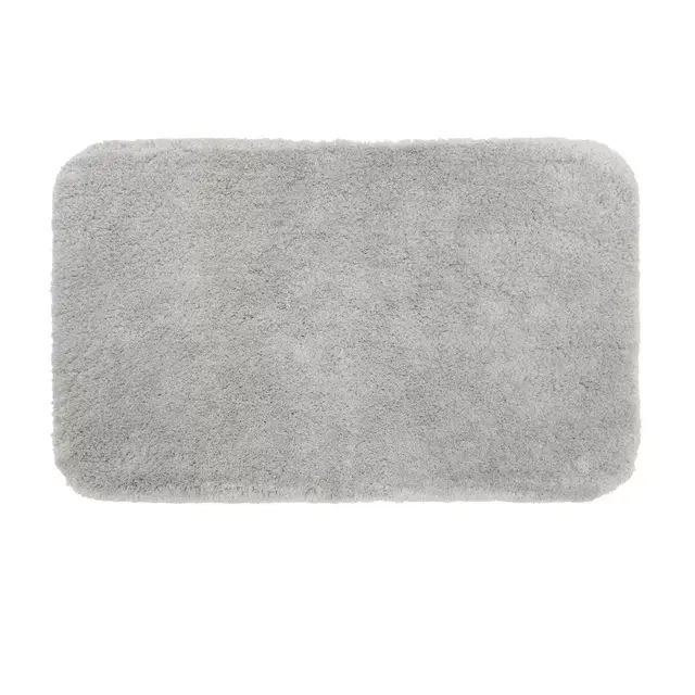 Nestwell™ Soft Plush 24" x 40" Bath Rug in Chrome