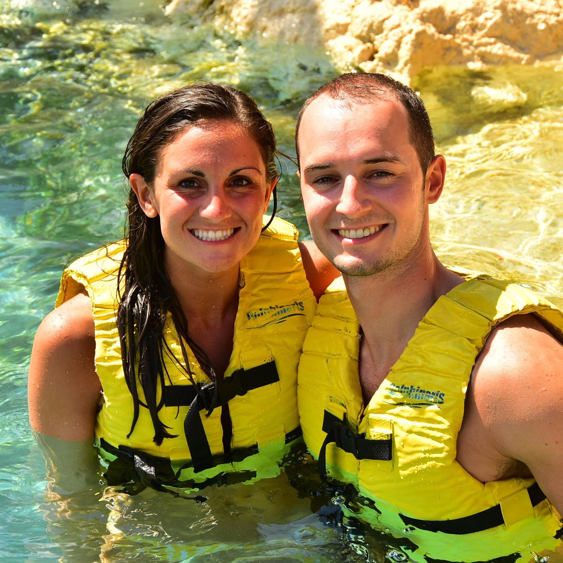 Swimming with dolphins in Mexico!