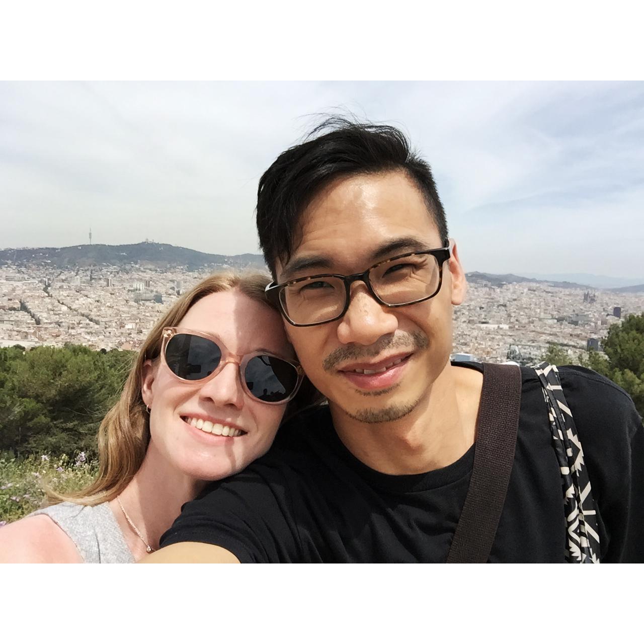 Top of Montjuic in Barcelona, Spain.
