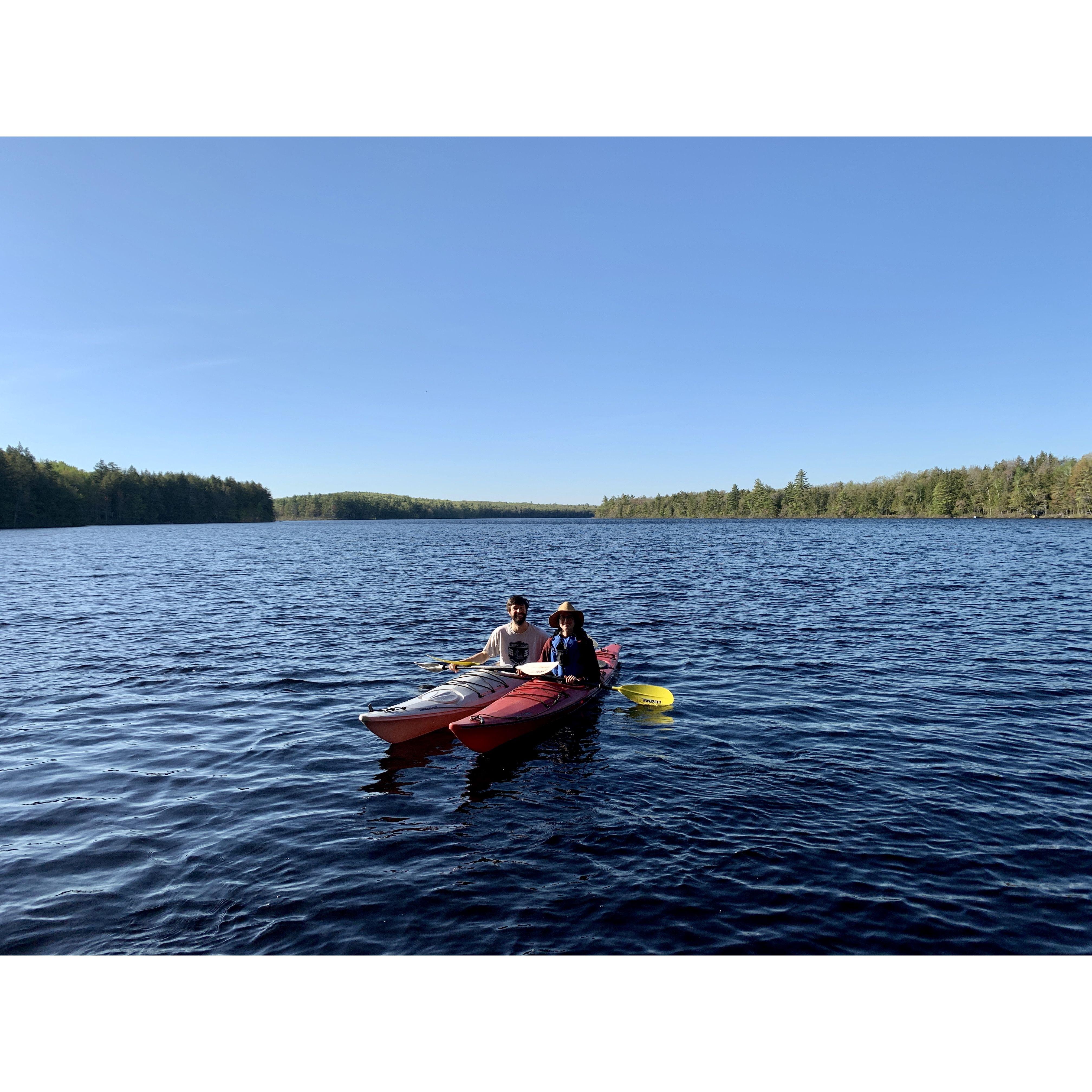 Our summer traditions on Moose Pond.