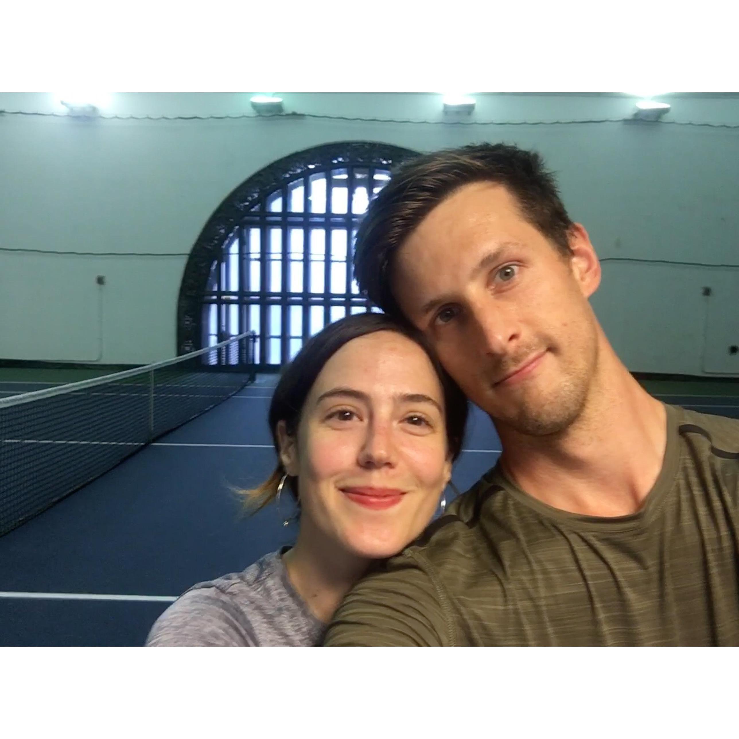 patrick's 2019 birthday present was a private & secret tennis court in Grand Central Terminal
