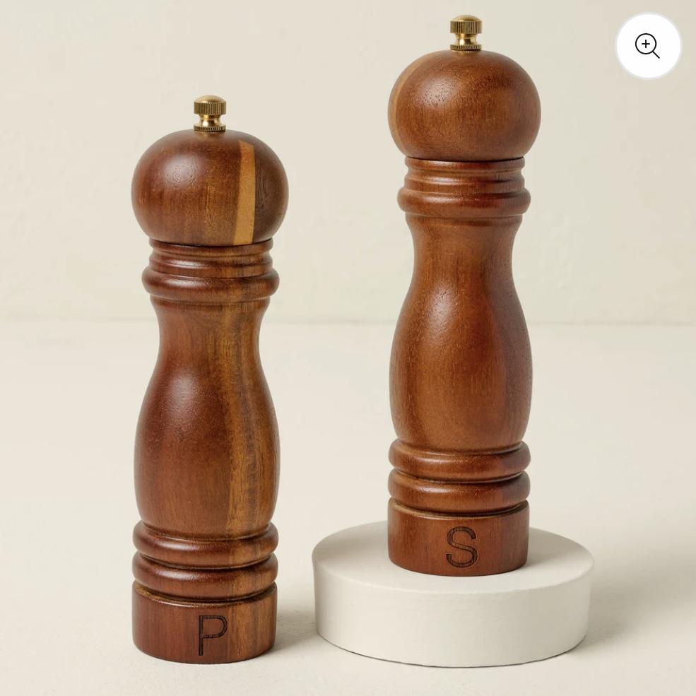 Wood Salt & Pepper Grinder Set