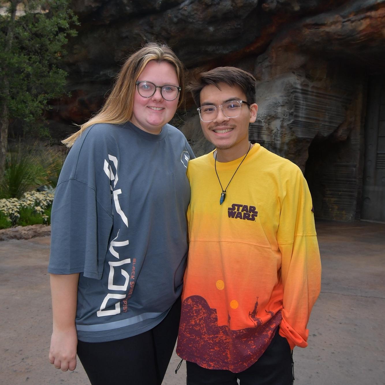 Post college graduation vacation when we got engaged.