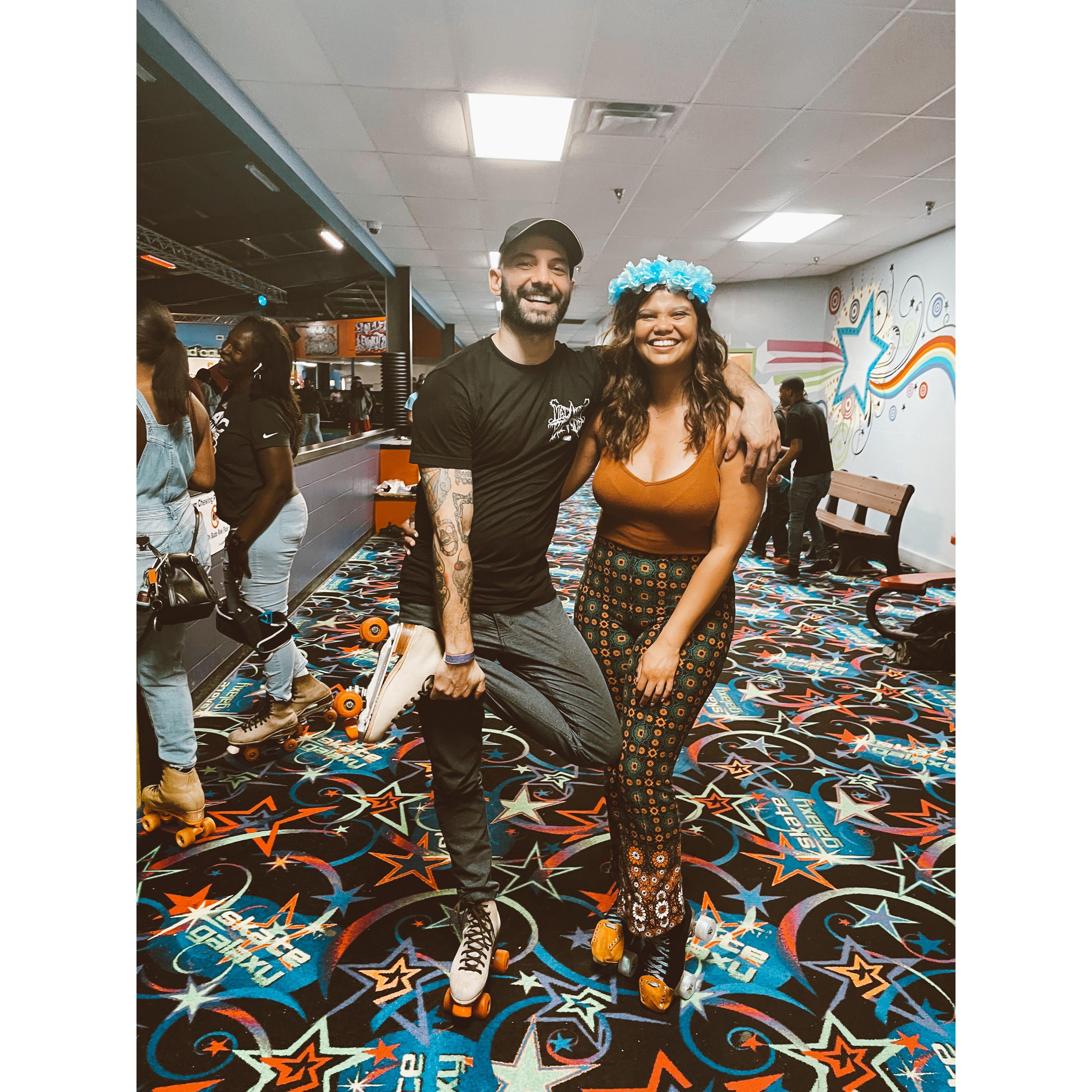 TahJah loves roller skating, and Michael is pretty good at roller skating too!