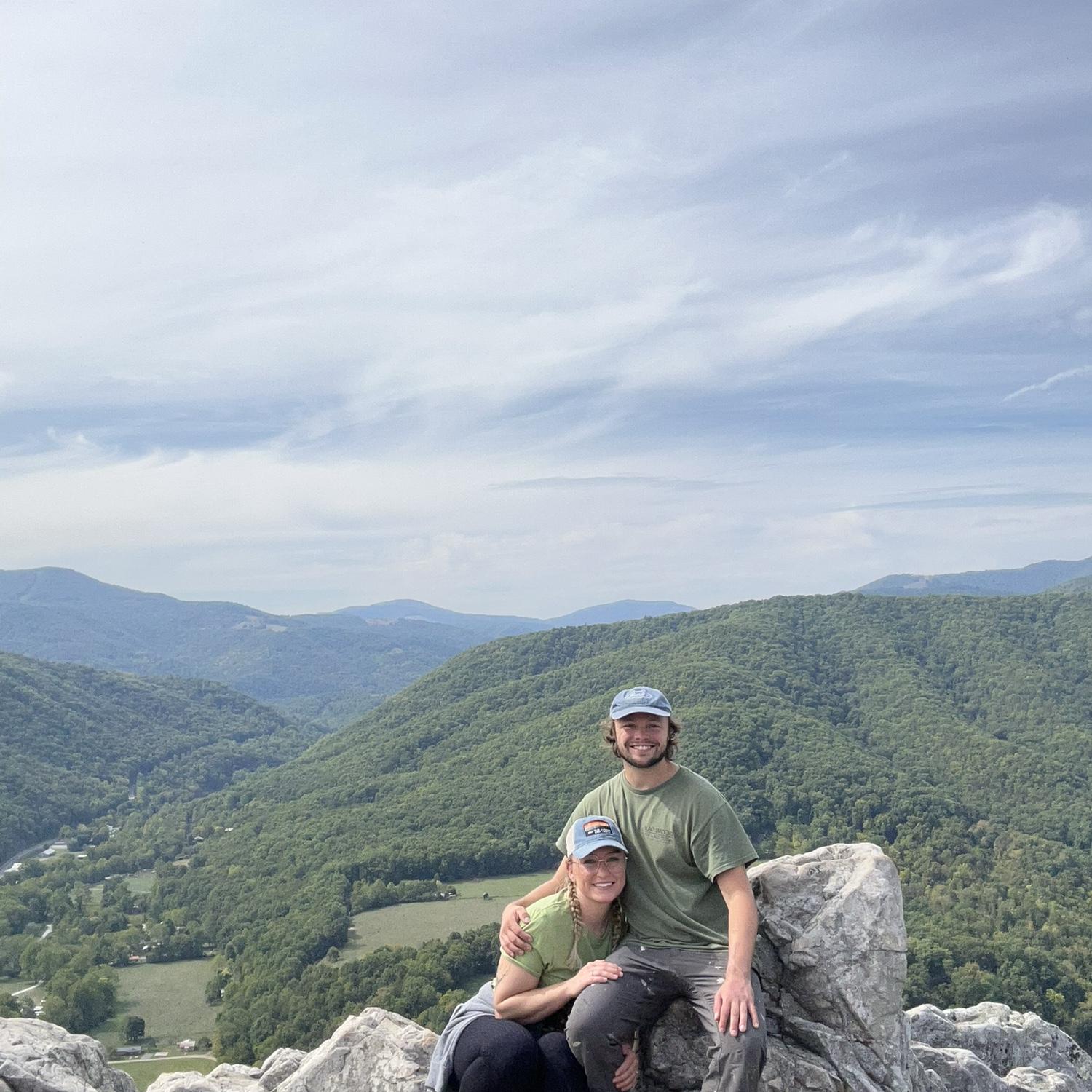 Seneca Rocks view. Definitely don't keep going once it tells you to stop ;)