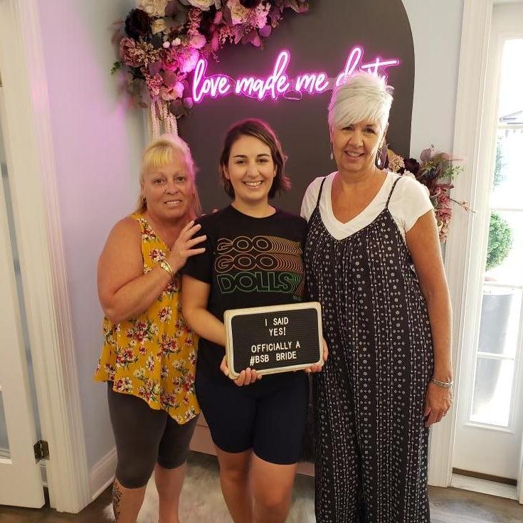 I said, "Yes!" to the dress with my Mama's by my side!