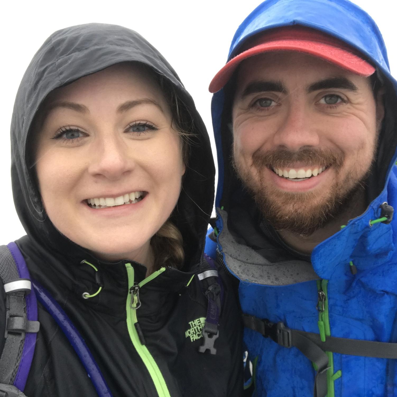 First date! Hiked Monadnock in the pouring rain then enjoyed $3 margaritas