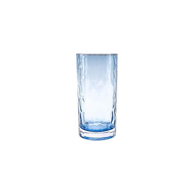 Bee & Willow™ Home Tall Textured Glass Tumbler in Blue